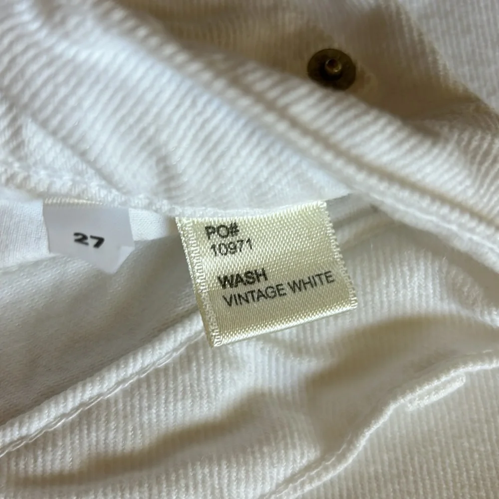 ✨ REFORMATION BUTTON FLY STRAIGHT LEG JEANS IN VINTAGE WHITE SZ 26/27 - Picture 5 of 8